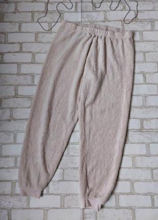 Махровые штаны женские бежевые пижама домашние штаны primark