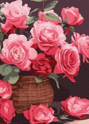 Картина за номерами "Барвисті троянди" [tsi232035-ТSІ]