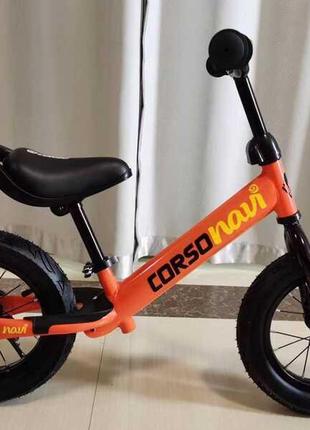 Велобег для детей с надувными колесами 12" "CORSO Navi" (NV-12...