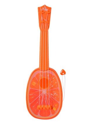 Игрушечная гитара Фрукты Bambi 8195-4 пластиковая (Апельсин)