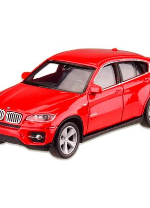 Машина металлическая BMW X6 "WELLY" 44016CW масштаб 1:43 (Крас...