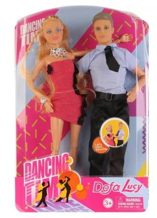Кукла типа Барби с Кеном, семья DEFA 8386-BF на шарнирах (Розо...