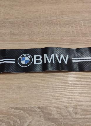 Защитная карбоновая пленка накладка на задний порог BMW