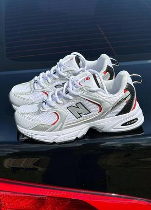 Кроссовки nb 530 silver red