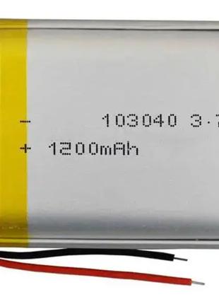 Аккумулятор литий-полимерный 103040 3,7V 1200mAh (10*30*40мм)