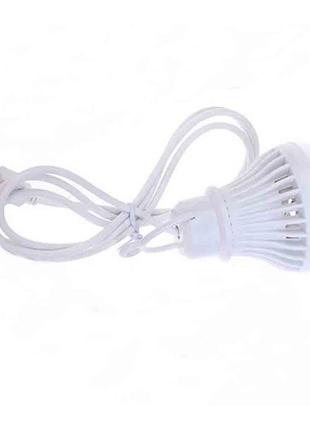 USB LED лампа 7W дуже яскрава з шнуром для PowerBank
