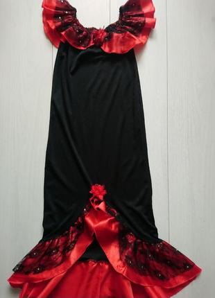 Карнавальное платье для танцев фламенко кармэн
