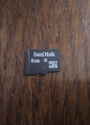 Карта пам'яті  SanDisk microSD HC 8Gb