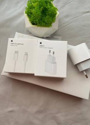 Apple 20W USB-C Power Adapter White  Fast Charger