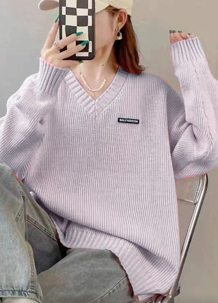 Модный молодежный свитер оверсайз 2 цвета 0901мо