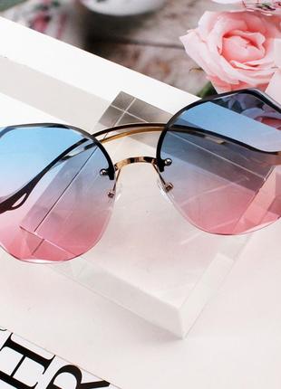 Женские круглые солнцезащитные очки брендовые дизайнерские гра...