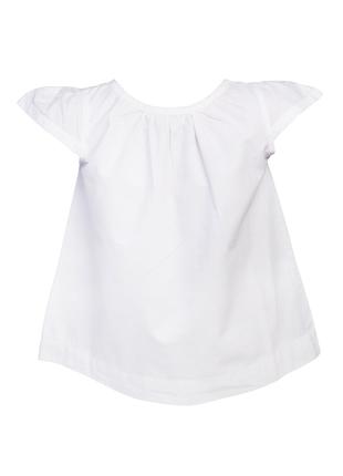 Блуза для девочки с коротким рукавом 92 белый ZY