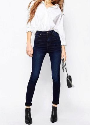 Брендові джинси скінні з високою талією f&f, 12 розмір.