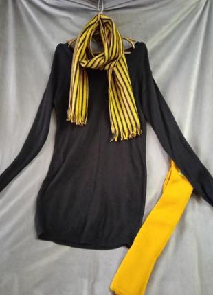 Лот из 3-х вещей: платье-туника, шарф и заколенки.
