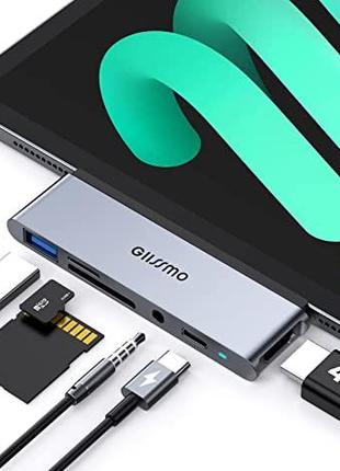 СТОК USB C Hub \ адаптер \ устройство чтения карт GIISSMO IPAD...