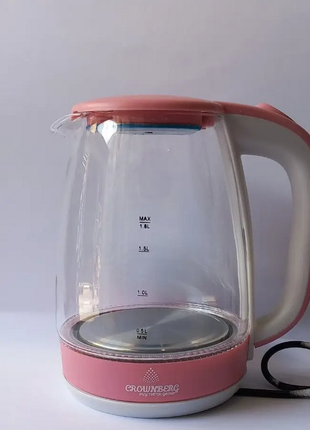 Електричний скляний чайник Crownberg CB-9410