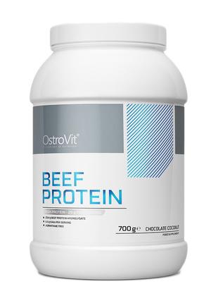 Говяжий протеин BEEF Protein (700 г strawberry), OstroVit 18+