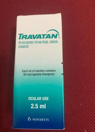 Travatan Траватан 2,5 мл для очей.  Очні краплі 40мкг/мл, розчин