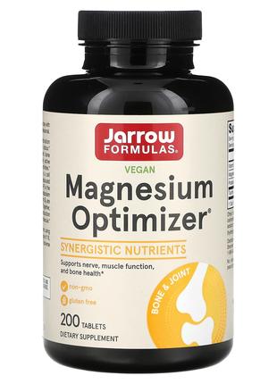 Jarrow Formulas, Magnesium Optimizer, 200 таблеток магній малат