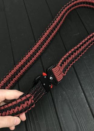 Ремень из паракорда double cobra (black/red)