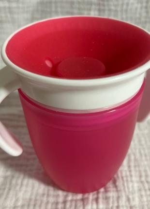 Чашка непроливайка детская розовый