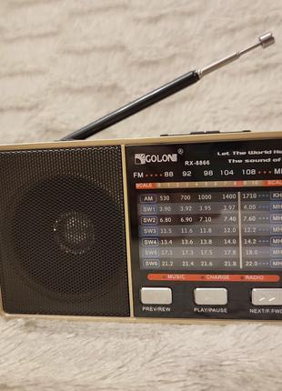 Компактний радіоприймач GOLON RX-8866 з акумулятором