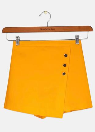Детские оранжевые шорты-юбка от river island, оранжевые детски...