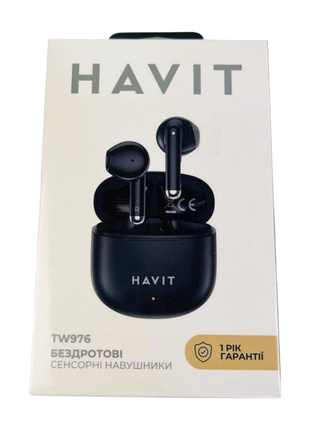 Навушники бездротові HAVIT TW976 чорні