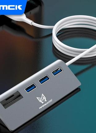 Концентратор Card Reader 5в1 HUB USB 3.0 Anmck / 3 Port USB + ...