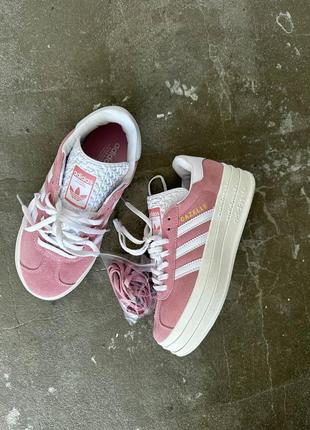 Adidas gazelle bold “light pink” premium