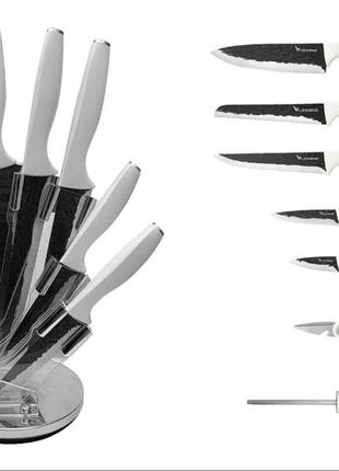 Набор кухонных ножей на подставке 7 предметов