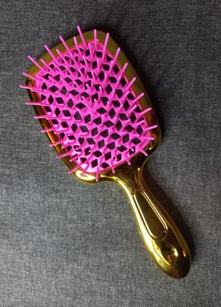 Расческа для волос / массажная щетка hollow comb премиум
