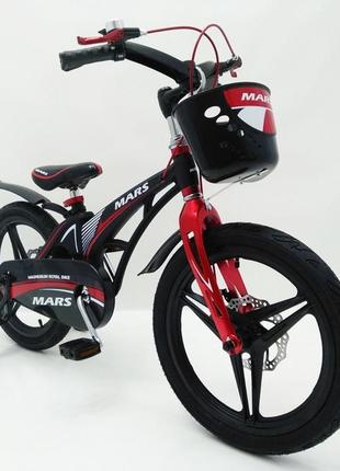 Велосипед двухколесный sigma mars 18" магниевая рама черный
