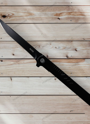 Складной нож "М390 - металл, черный"