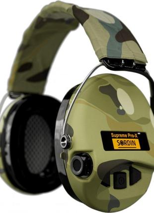 Активні навушники для стрільби Sordin Supreme Pro-X LED Multicam