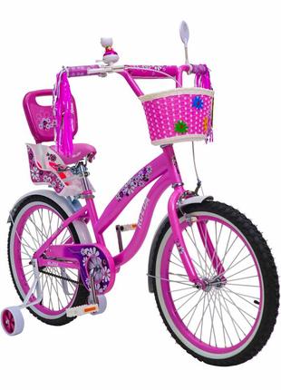 Испанский детский велосипед  rueda 20 дюймов (цветочек)