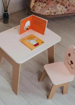 Детский стол!  стол с ящиком и стульчик для учебы, рисования, ...