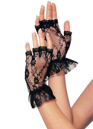 Перчатки Leg Avenue Wrist length fingerless gloves 18+