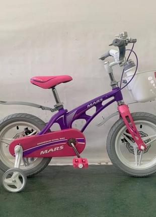 Детский легкий магниевый велосипед со складным рулем mars-16 д...