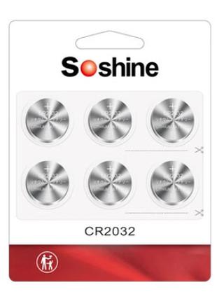 Батарейка Soshine CR2032 3V Lithium 6шт.