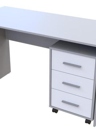 Офисный стол doros т3 серый / белый 120х60х78 (44900061)