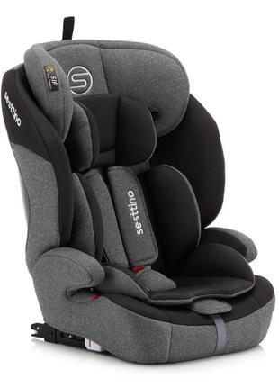 Дитяче автокрісло sesttino rocker isofix dark grey 9-36 кг