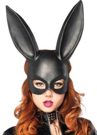 Маска кролика Leg Avenue Masquerade Rabbit Mask Black, длинные...