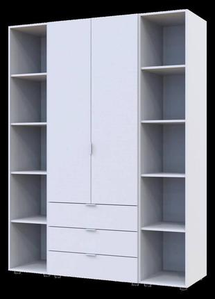 Комплект doros гелар с 2 этажерками белый 2 дсп (42005030)