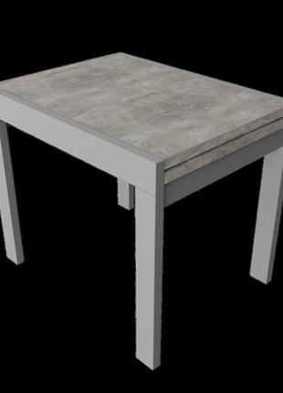 Стол обеденный раздвижной неман корс бетон/серый