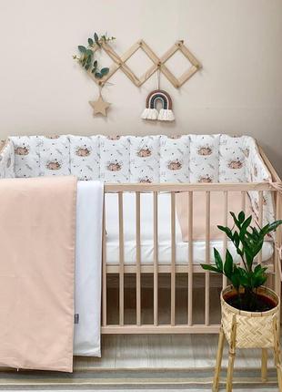 Комплект постельного белья для новорождённого baby dream  олен...