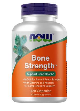 Витамины и минералы NOW Bone Strength, 120 капсул