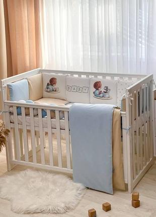 Комплект постельного белья для новорождённого baby teddy, цвет...