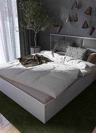 Ліжко кл 1600 лайт 160х200 з ламельним каркасом, німфея альба