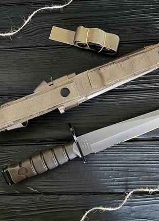 Нож тактический Ontario Combat c ножнами полусюрейтор